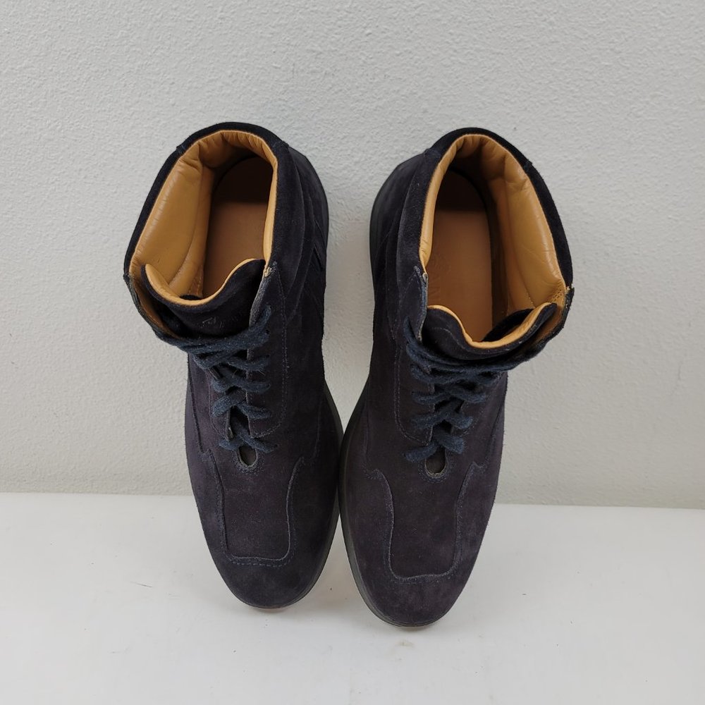 HOGAN INTERACTIVE Mens Blue  suede Shoes Sneakers driving high top Size 10 - Picture 7 of 10